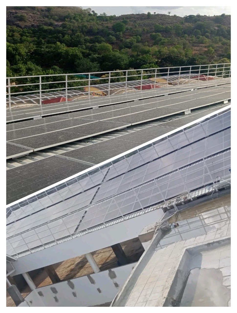 Ground mount solar plant